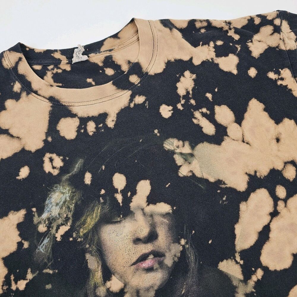 Stevie Nicks Crystal Visions Tour 2007 T Shirt 2XL Bleach Dye Fleetwood Mac